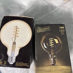 Feit Electric Original LED Vintage Globe Bulbs – Set of 2 (New)