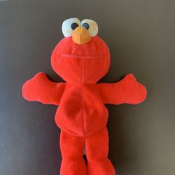 Sesame Street Elmo Cookie Monster lot of 2 Stuffed Animals beanie babies tyco vintage collectible