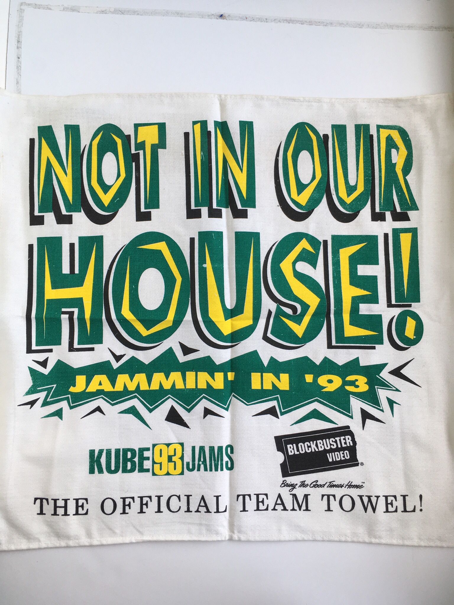 Vintage Seattle SuperSonics Towel