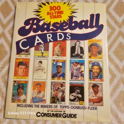Baseball Cards 300 All-Time Stars Book