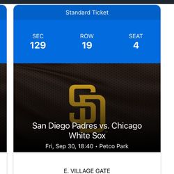 Padres Baseball Tickets