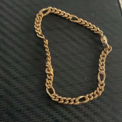 Ladies Gold Tone Bracelet Chain  Small 