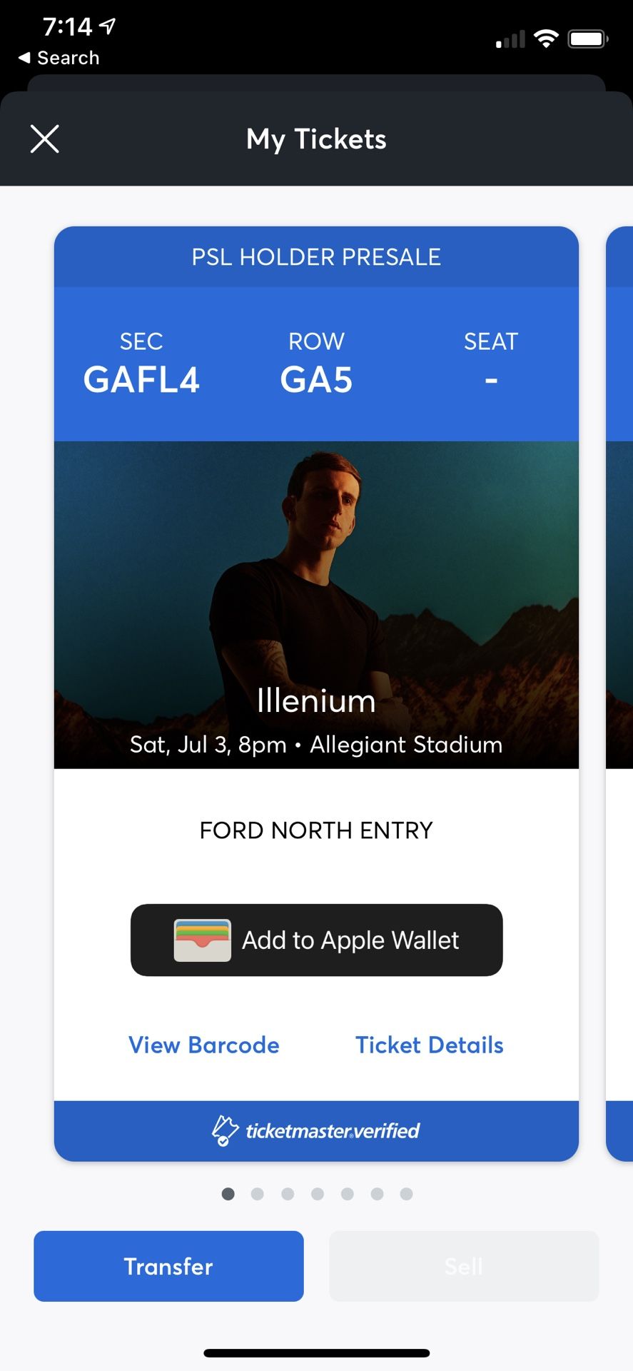 ILLENIUM CONCERT GA FLOOR TICKETS