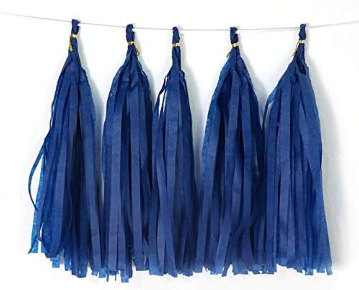 🎉 20PCS Royal Blue Tassel Garland DIY Party Decor – Weddings, Baby Showers, Festivals 💙 Act Fast!