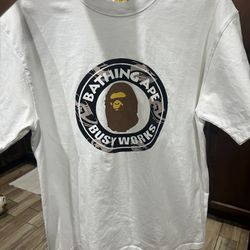 Bape White Tee