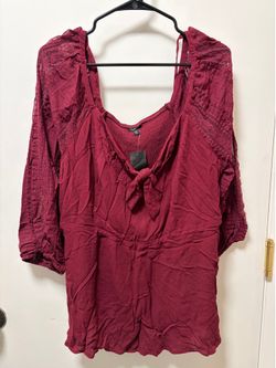 Torrid top. 2X 18-20. Burgundy