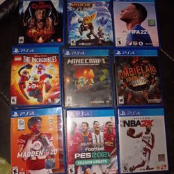 PS4 Games 10 Each Or 90 For All 