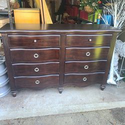 Wood Dresser And Night Stands