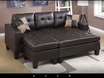 Sectional sofa with ottoman f6927