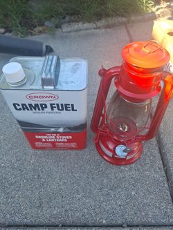 Camping lantern and fuel