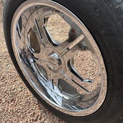 22 inch DVinci Chevy Silverado wheels gmc 6 lug  Yukon sierra Tahoe rims