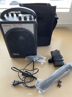 Hisonic HS120B Lithium Battery Rechargeable & Portable PA (Public Address) System with Built-in UHF Wireless Microphone