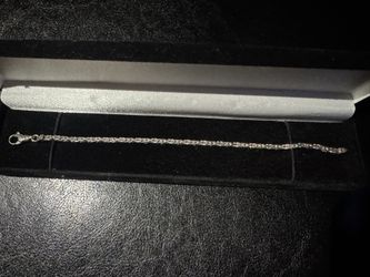 14k White Gold Bracelet 9.85grams