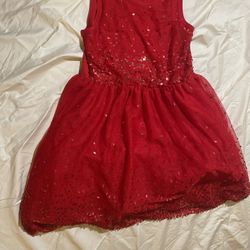 Girls 14-16 Red Party Dress