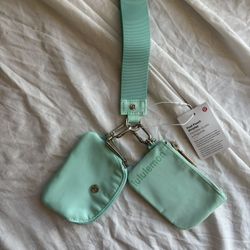 Lululemon Dual Pouch Wristlet Mint Green