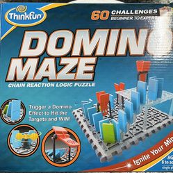ThinkFun Domino Maze STEM Toy and Logic Game for Boys and Girls Age 8 and Up - Combines the Fun of Dominos With the Challenge of a Puzzle 