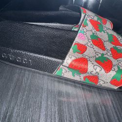 Gucci Strawberry Slides