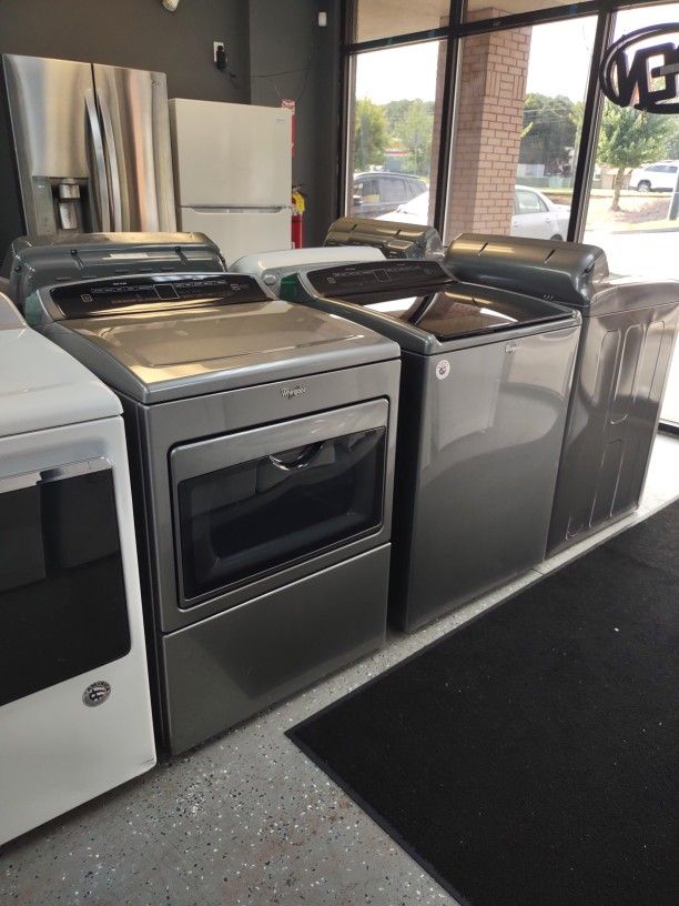 WHIRLPOOL WASHER 4.8 AND DRYER SET ENERGY STAR SEE THROUGH