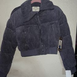 Lavender Corduroy Puffer New With Tages 