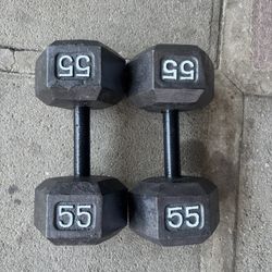 55lb Dumbbell Pair