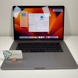 2017 MacBook Pro 15 inch Touch Bar Space Gray 2.9GHz intel i7 16GB RAM 512GB SSD Radeon Pro 560