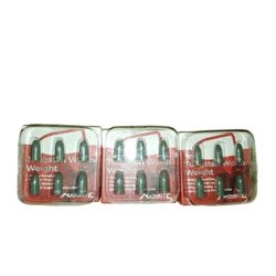 Lot of 18  TUNGSTEN 1/4oz WORM WEIGHTS -green Color Madbite