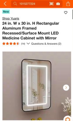 LED Medicine Cabinet with Mirror