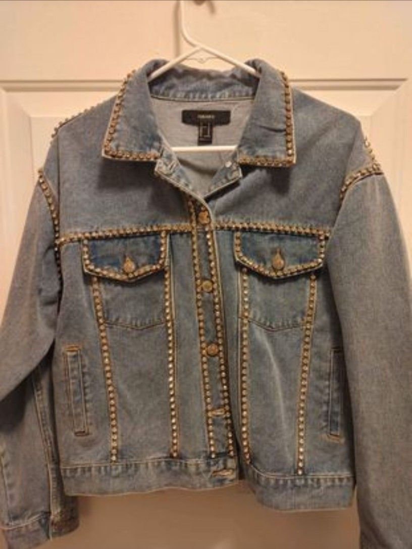 Rhinestone Jean Jacket