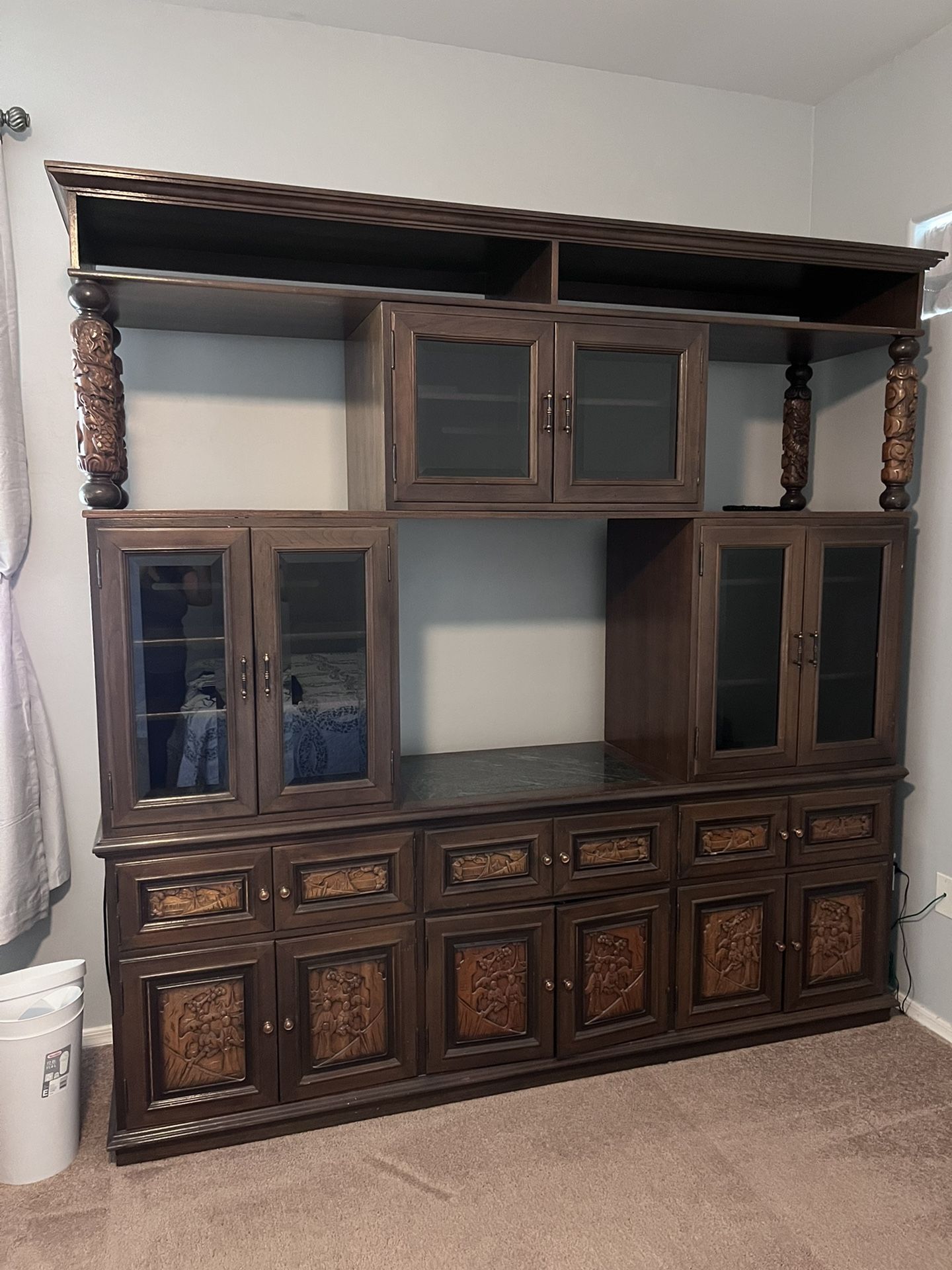 Entertainment Center TV Stand Display Hitch Organizer Storage Shelf