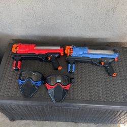 2 Nerf Rival Guns And Masks 