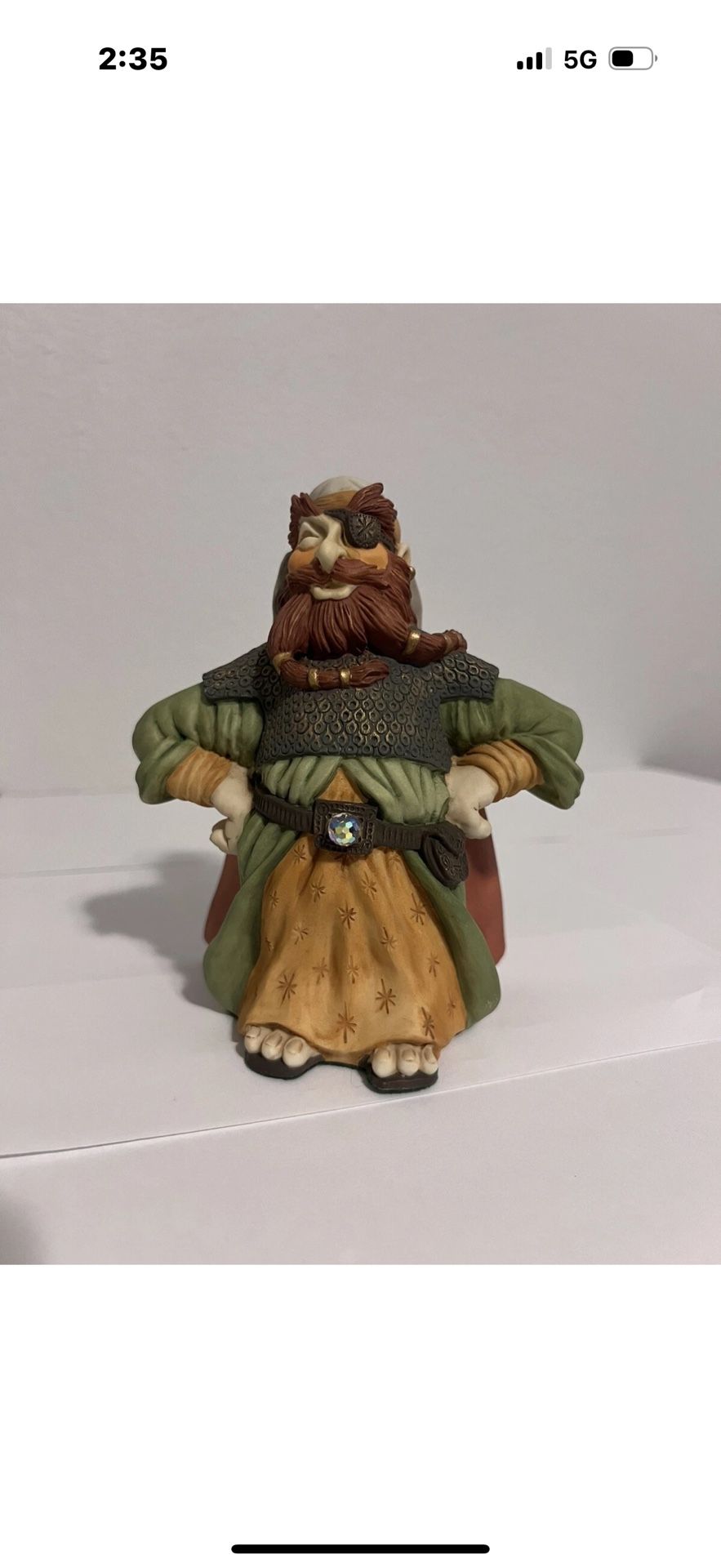 KRYSTONIA ENGLAND 2501 TULAN FIGURINE SWAROVSKI CRYSTAL GOOD CONDITION