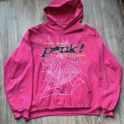 Sp5der Hoodie Pink, Black Brown Size(M)