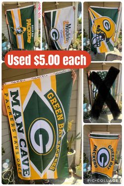Green Bay Packers flags size 5’x3’ $5.00 each