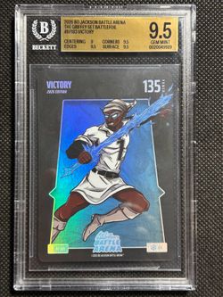 2025 Bo Jackson Battle Arena BATTLEFOIL Victory #123 Victor Wembanyama BGS 9.5
