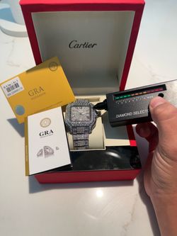 Cartier Moissanite Watch