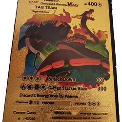 Venusaur Charizard & Blastoise VMAX Gigantamax Tag Team Gold Foil Pokemon  Card for Sale in Modesto, CA - OfferUp