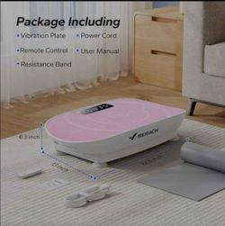MERACH Vibration Plate Exercise Machine, Vibration Plate with Real-Time Calorie Tracking on LED Display, Vibrating Plate Exercise Machine for Women Me
