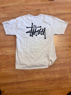 Stussy front pocket white T