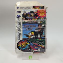 3 Game Bundle (Sega Saturn, 1996) (Virtua Fighter 2, Virtua Cop And Daytona USA)