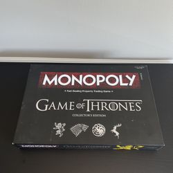 Monopoly Game Of Thrones Collectors Edition