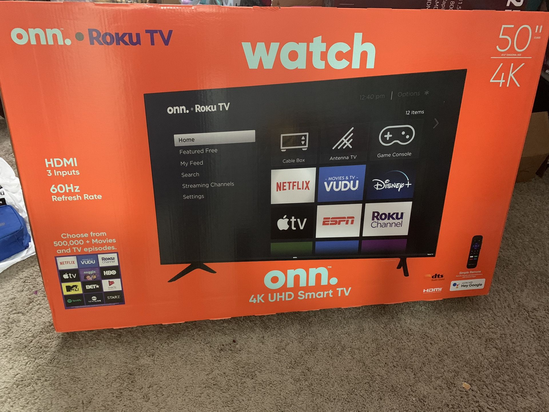 50 inch 4K UHD smart tv- Brand New TV