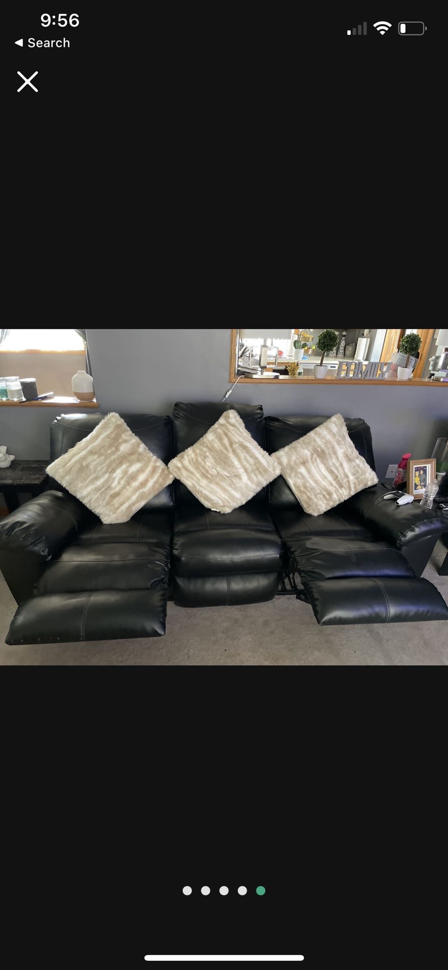 Black Leather Recliners 
