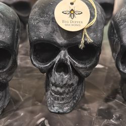Black Skull Candles by Big Dipper Wax Works 