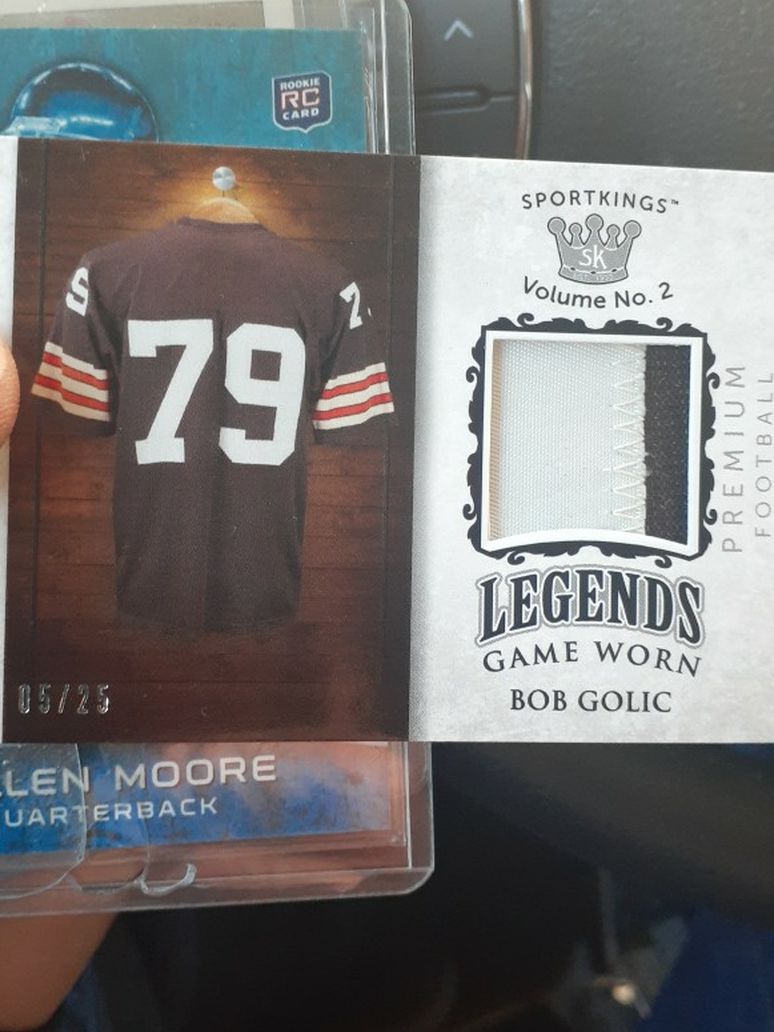 Bob Golic Actual Game Worn Jersey Card Only 25 Exist