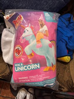 Inflatable unicorn costume