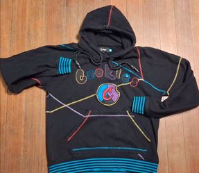 Mens size Large Cookies SF Black Pullover Hoodie Logo lettering Stitched