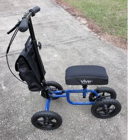 Vive Mobility All-Terrain Knee Scooter + Extra Cushion Pad – Excellent Condition