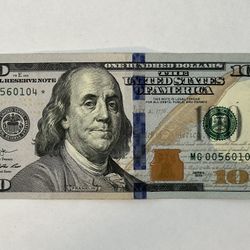 100 Dollar Star Note Low Denomination 