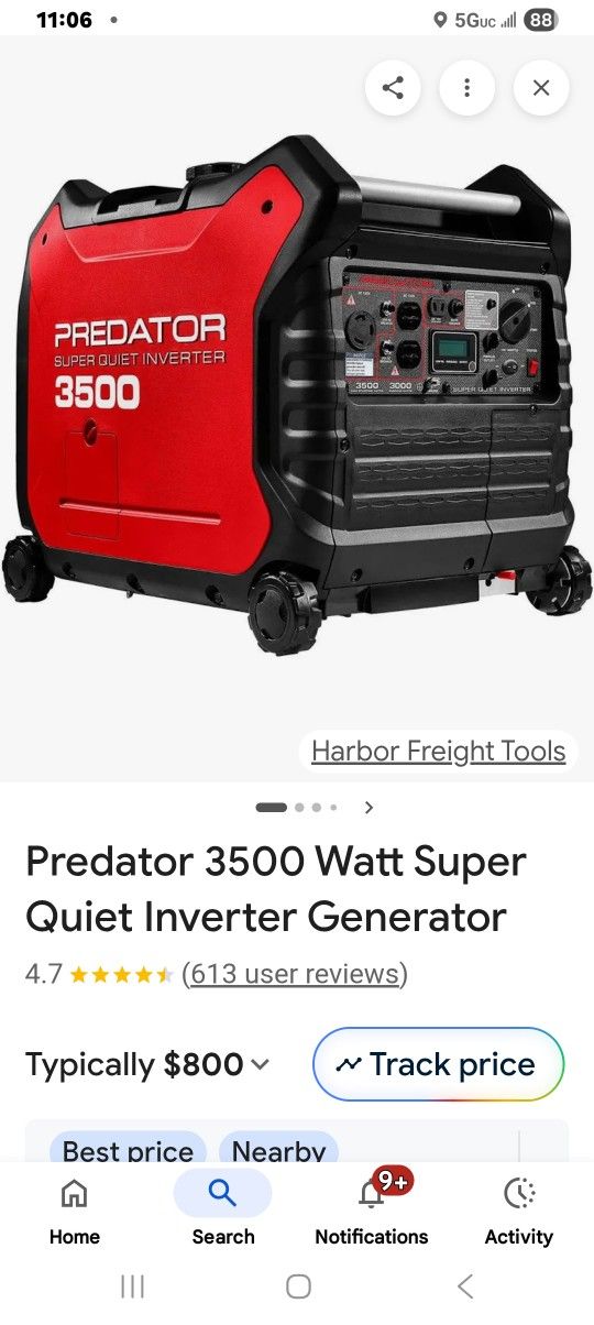 PREDATOR 3500 $700 BRAND NEW IN BOX