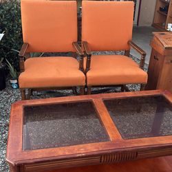 Chairs And Coffee Table $60